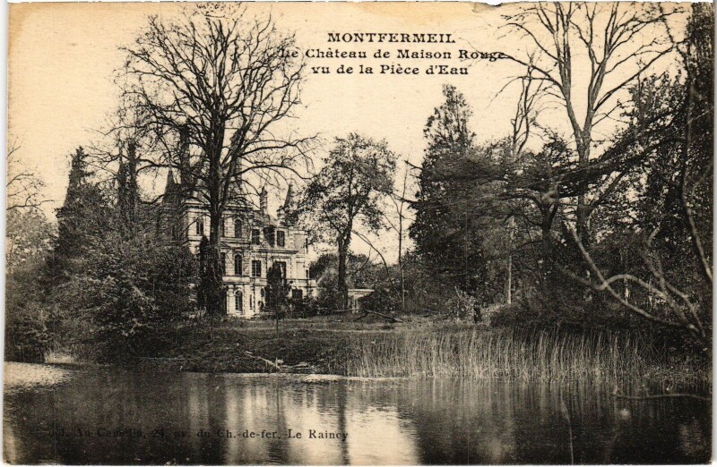 Carte postale ancienne Montfermeil Chateau de Maison Rouge France à Montfermeil