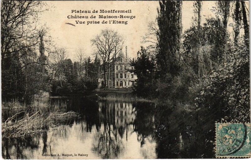 Carte postale ancienne Montfermeil Chateau de Maison Rouge France à Montfermeil