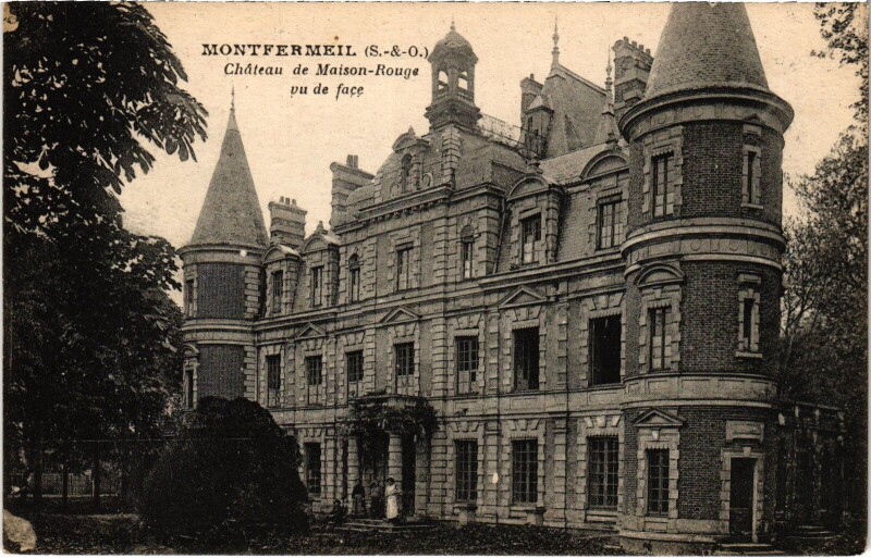 Carte postale ancienne Montfermeil Chateau de Maison Rouge France à Montfermeil