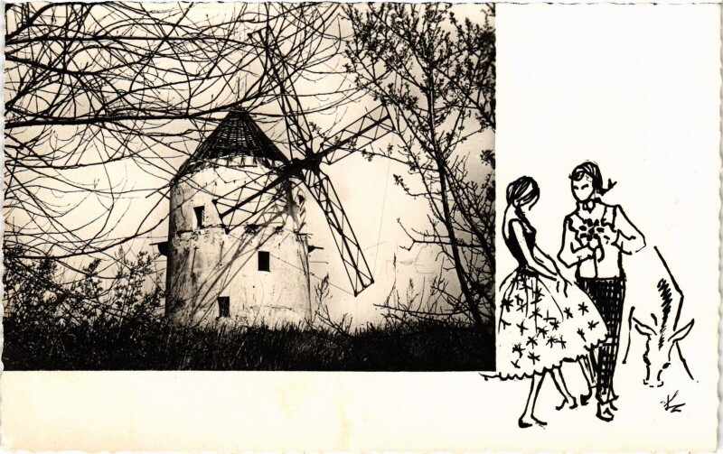Carte postale ancienne Moulin de Montfermeil France à Montfermeil