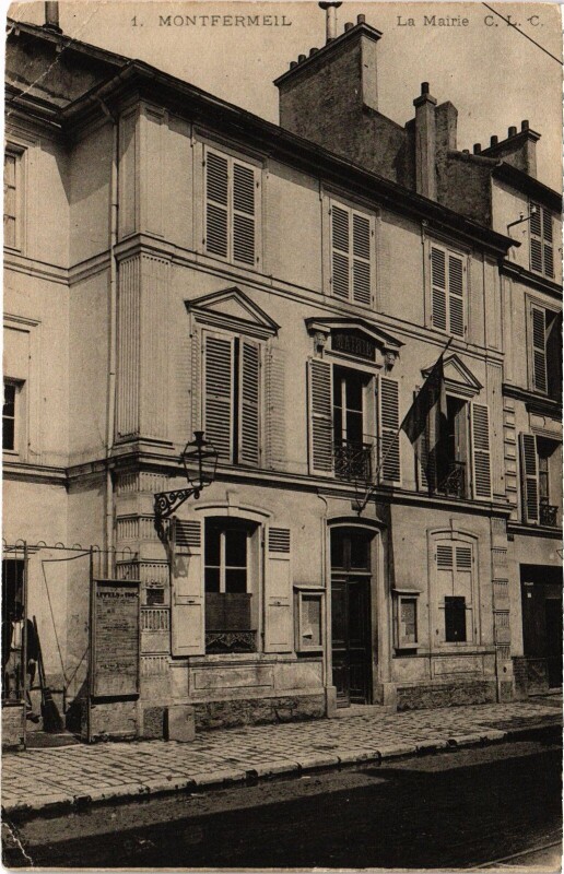 Carte postale ancienne Montfermeil La Mairie France à Montfermeil