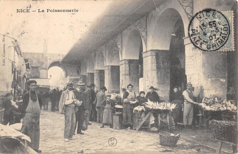 Carte postale ancienne Nice - La Poissonnerie
