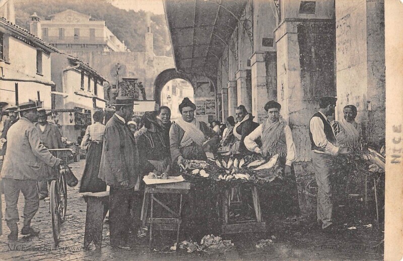 Carte postale ancienne Nice - La Poissonnerie