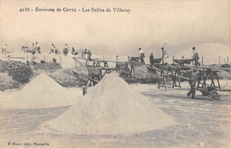 Carte postale ancienne Environs De Cette - Les Salins De Villeroy