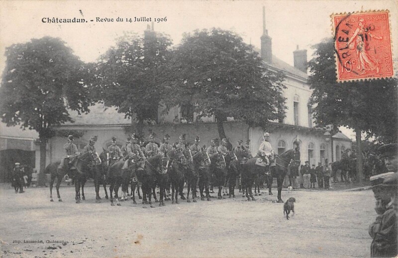 Carte postale ancienne Chateaudun - Revue Du 14 Juillet 1906
