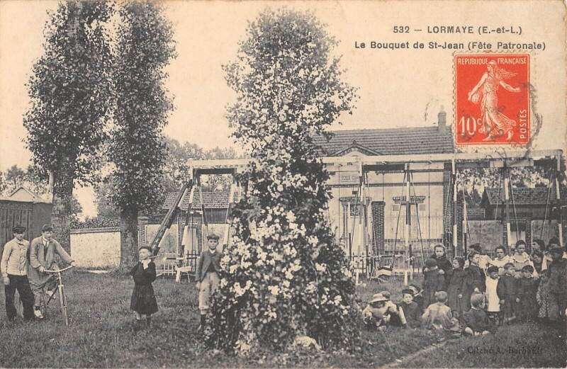 Carte postale ancienne Lormaye - Le Bouquet De Saint Jean - Fete Patronale à Lormaye
