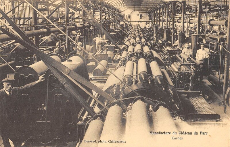 Carte postale ancienne Chateauroux - Manufacture Du Chateau Du Parc - Cardes