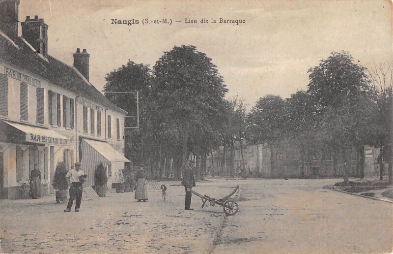 Carte postale ancienne Nangis - Lieu Dit La Barraque - cliché rare à Nangis