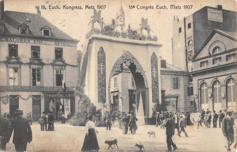 Carte postale ancienne Euch.kongress Metz 1907 - 18e Congres Euch. 1907