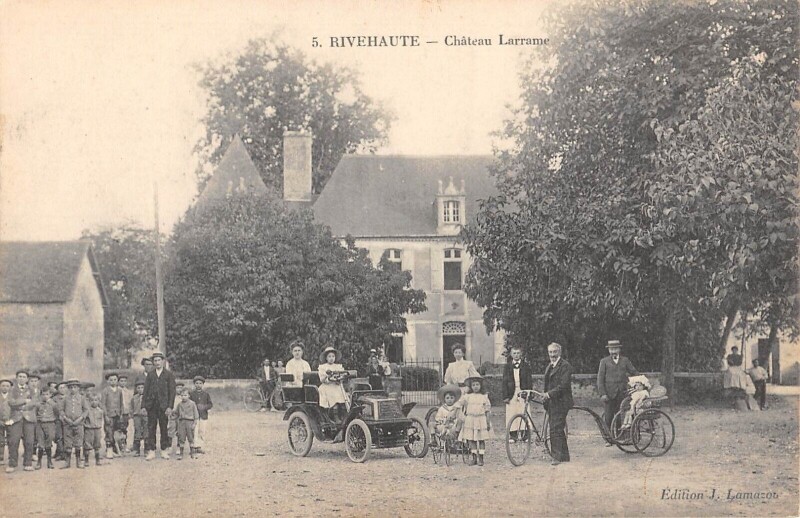 Carte postale ancienne Rivehaute - Chateau Larrame à Rivehaute