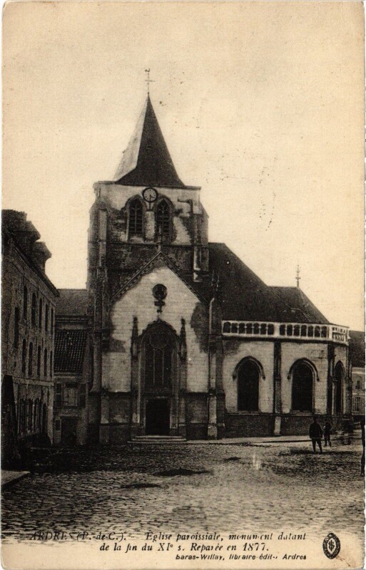Carte postale ancienne Andres Eglise à Andres
