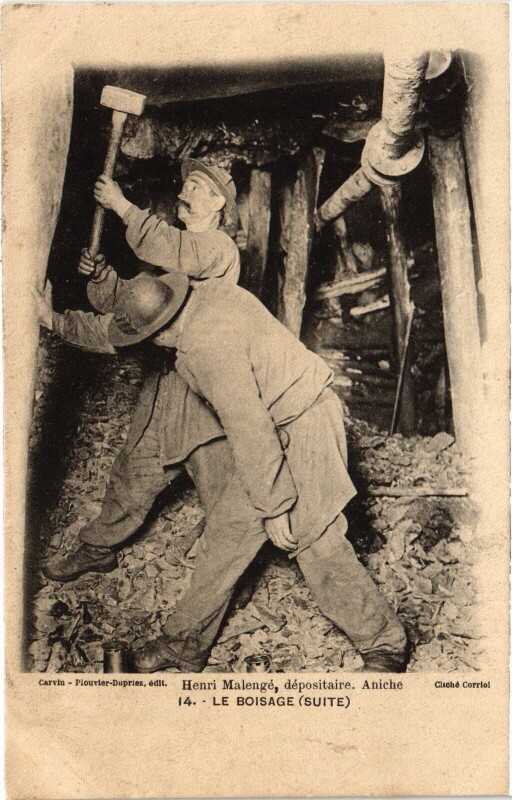 Carte postale ancienne Le Boisage Suite Mining