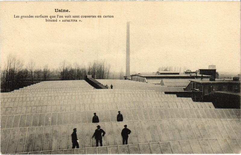 Carte postale ancienne Andernach Anvin usine Grandes surfaces Afaltina à Anvin