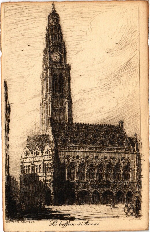 Carte postale ancienne Arras Beffroi à Arras