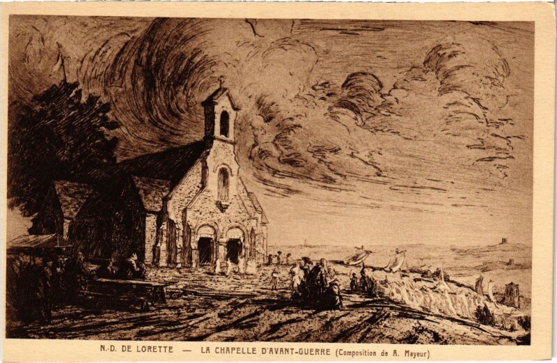 Carte postale ancienne Notre-Dame-de-Lorette