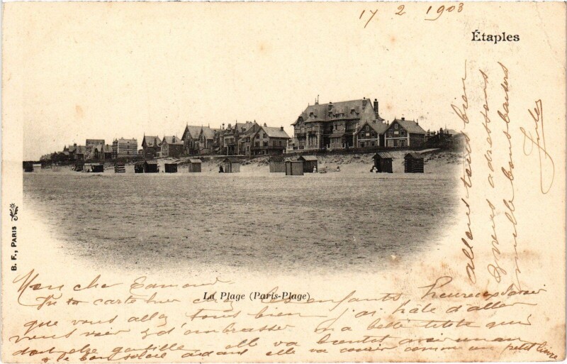 Carte postale ancienne Etaples La PLage