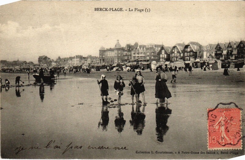 Carte postale ancienne Berck-Plage La Plage à Berck
