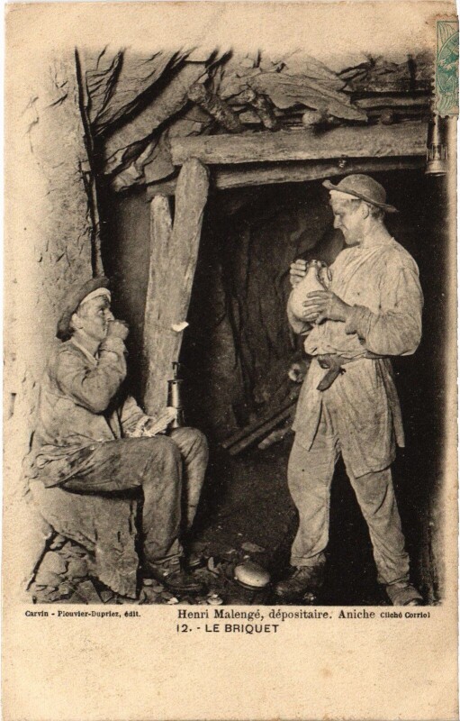 Carte postale ancienne Le Briquet Mining