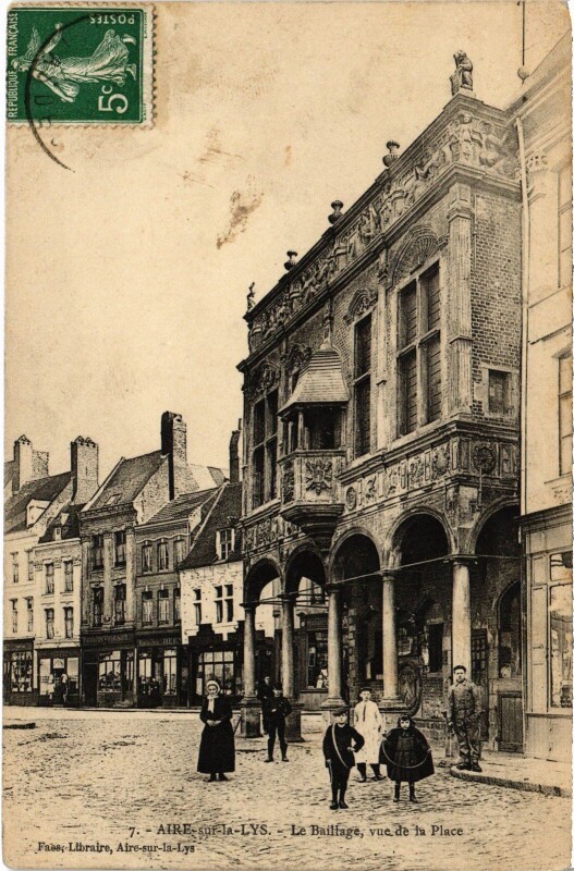 Carte postale ancienne Aire-sur-la-Lys Le Baillage à Aire-sur-la-Lys