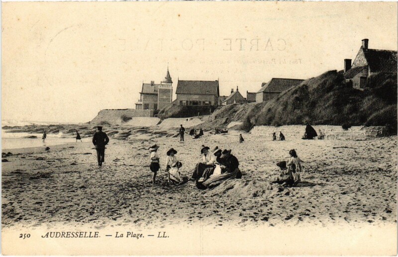 Carte postale ancienne Audresselles La Plage à Audresselles