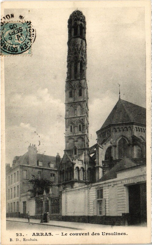 Carte postale ancienne Arras Couvent des Ursulines à Arras