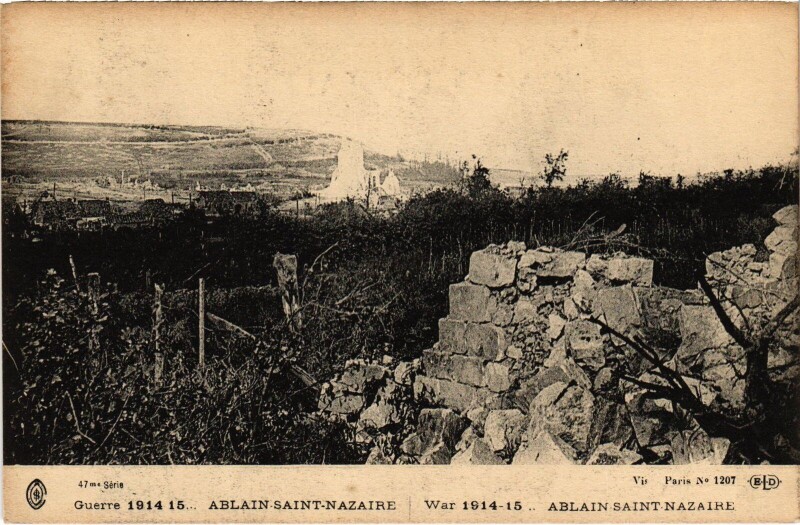 Carte postale ancienne Ablain-Saint-Nazaire Guerre à Ablain-Saint-Nazaire