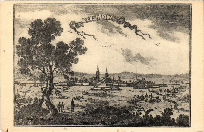 Carte postale ancienne Hesdin vue générale à Hesdin