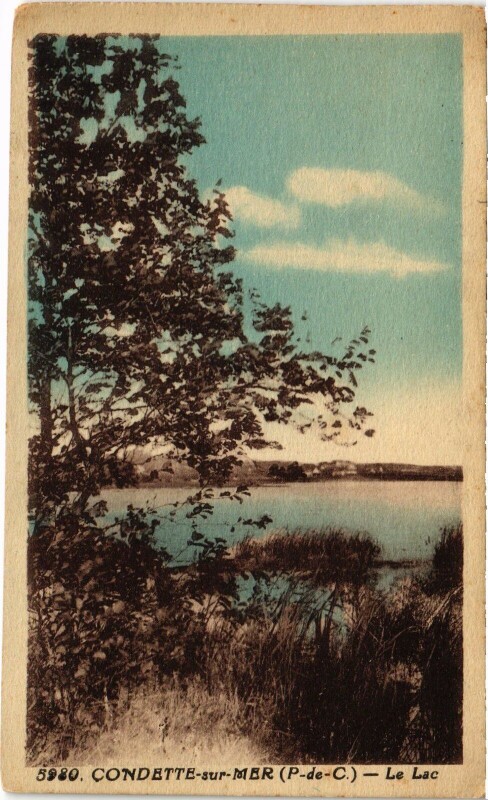 Carte postale ancienne Condette-sur-Mer Le Lac à Condette
