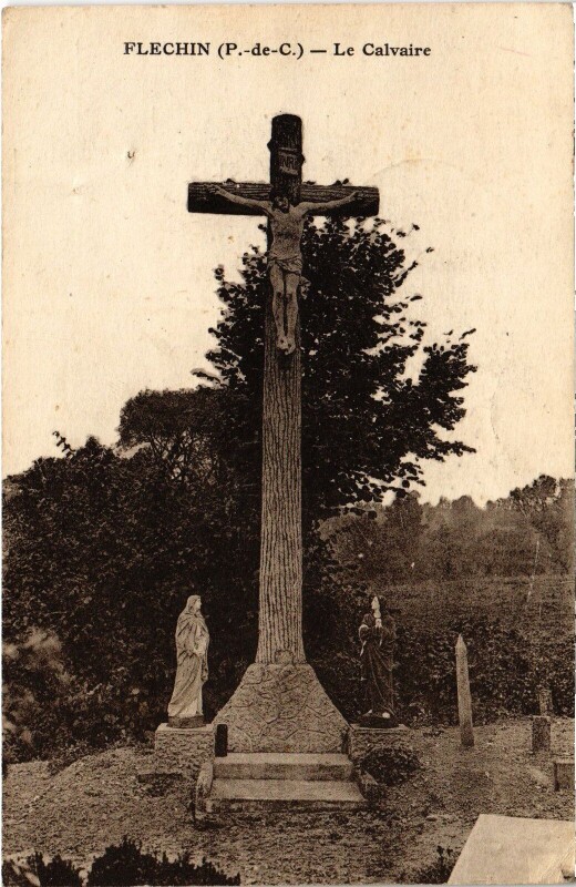 Carte postale ancienne Flechin Le Calvaire