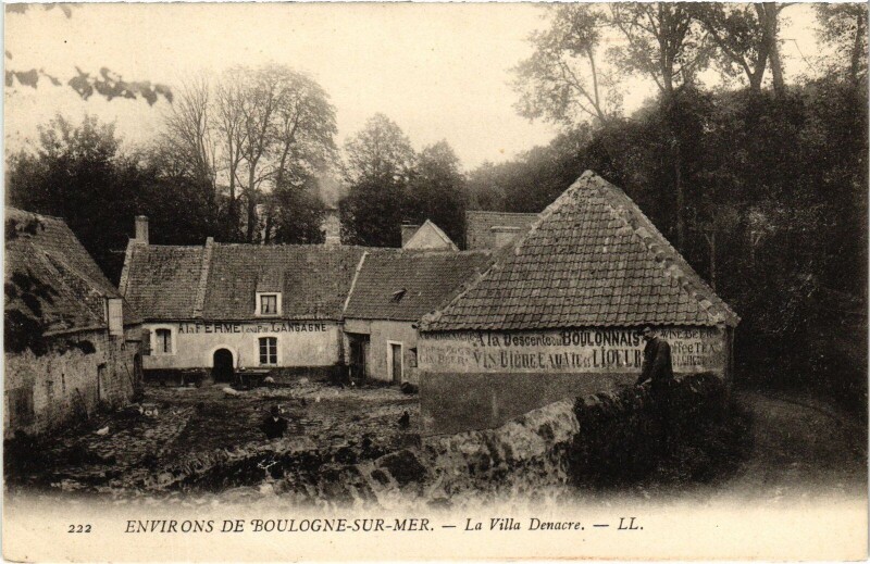 Carte postale ancienne Env. de Boulogne-sur-Mer Villa Denacre à Boulogne-sur-Mer