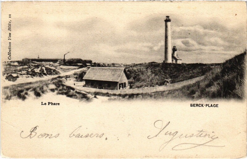 Carte postale ancienne Berck-Plage Le Phare à Berck