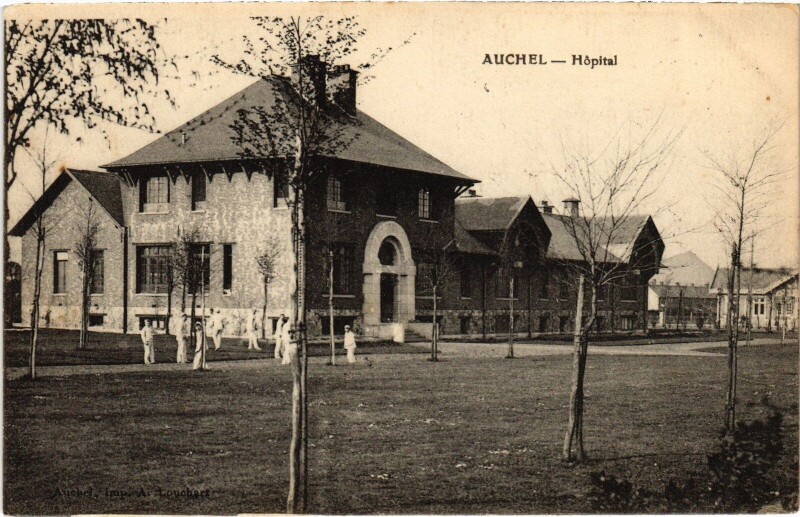 Carte postale ancienne Auchel hopital à Auchel
