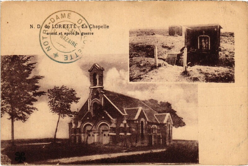 Carte postale ancienne Notre-Dame-de-Lorette La Chapelle
