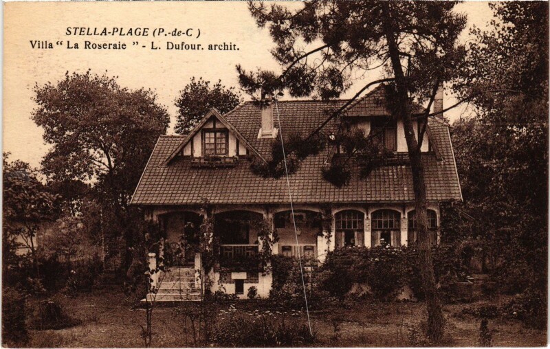 Carte postale ancienne Stella-Plage Villa La Roseraie