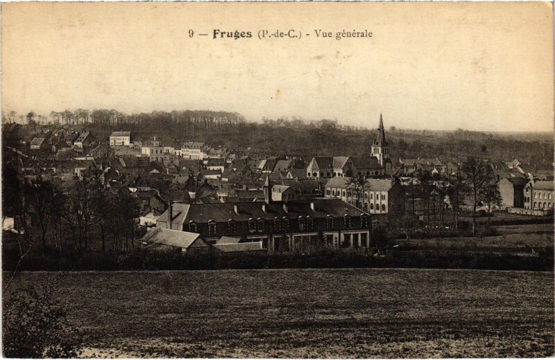 Carte postale ancienne Fruges vue générale à Fruges