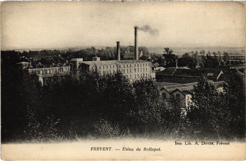 Carte postale ancienne Frevent Usine de Rollepot