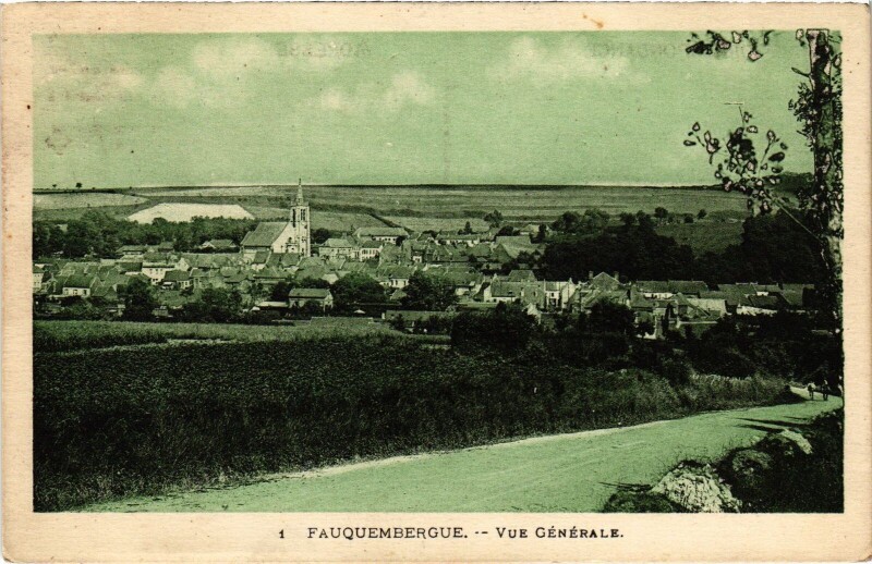 Carte postale ancienne Fauquembergues vue générale à Fauquembergues
