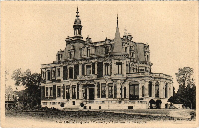 Carte postale ancienne Blendecques Chateau de Westhove à Blendecques