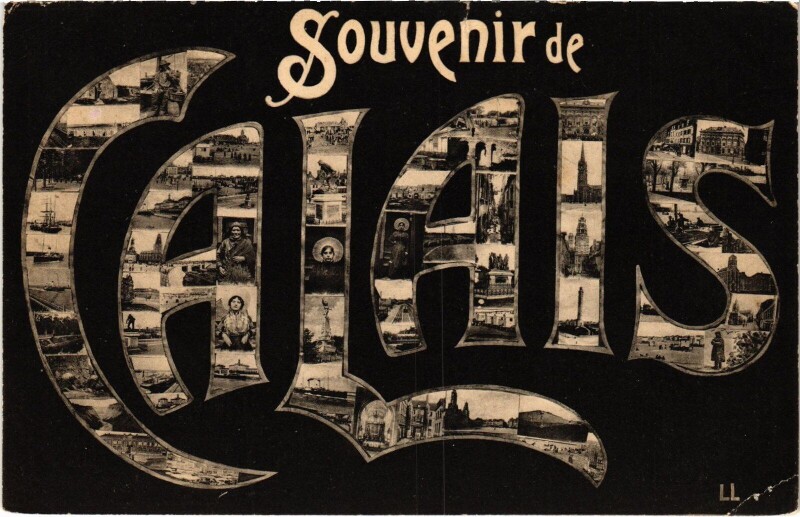 Carte postale ancienne Souvenir Calais à Calais