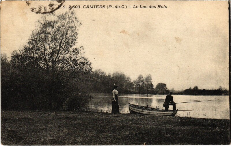 Carte postale ancienne Camiers Le Lac des Rois à Camiers