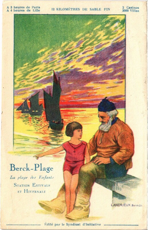 Carte postale ancienne Berck-Plage poster travel à Berck