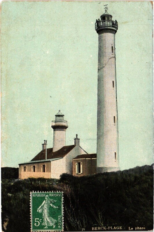 Carte postale ancienne Berck-Plage Le Phare à Berck