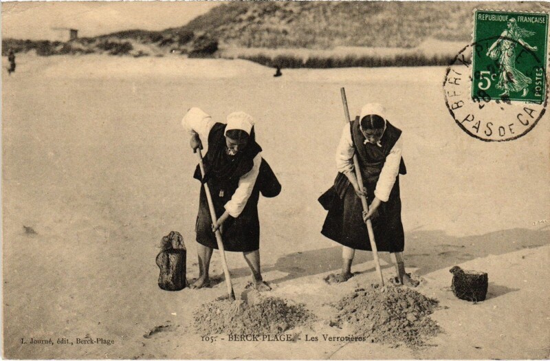 Carte postale ancienne Berck-Plage Les Verrotieres à Berck