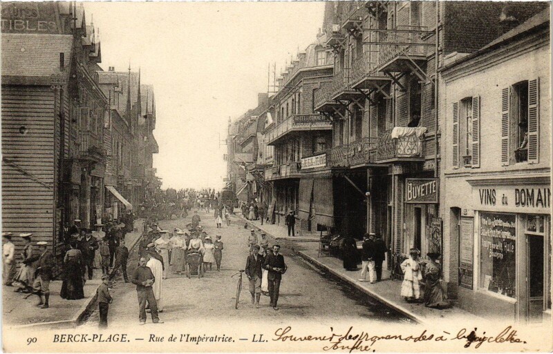 Carte postale ancienne Berck-Plage Rue de l'impératrice à Berck