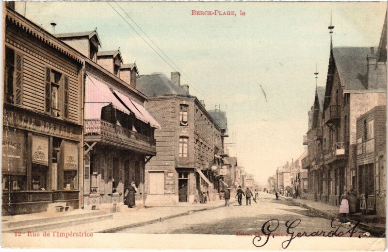 Carte postale ancienne Berck-Plage Rue de l'impératrice à Berck