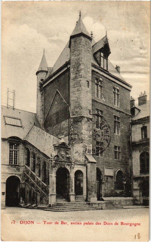 Carte postale ancienne Dijon Tour de Bar à Dijon