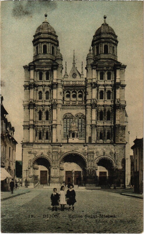 Carte postale ancienne Dijon Eglise Saint-Michel à Dijon