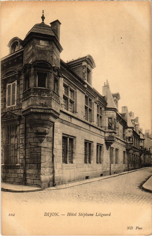 Carte postale ancienne Dijon Hotel Stephane Liegeard à Dijon