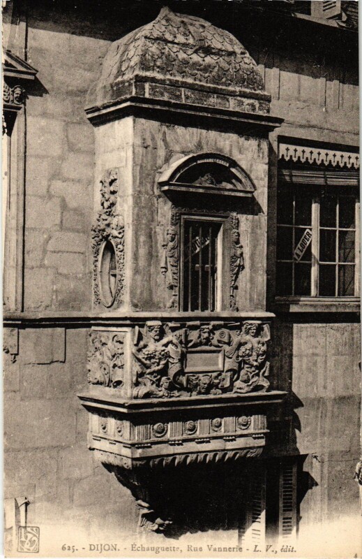 Carte postale ancienne Dijon Echauguette Rue Vennerie à Dijon