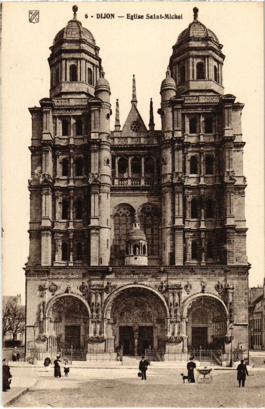 Carte postale ancienne Dijon Eglise Saint-Michel à Dijon